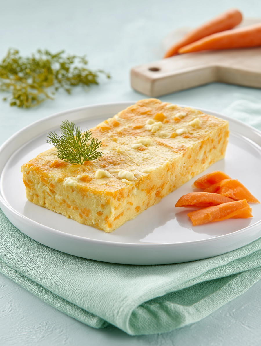 Готовое блюдо Морковная запеканка с творогом для правильного питания это норма