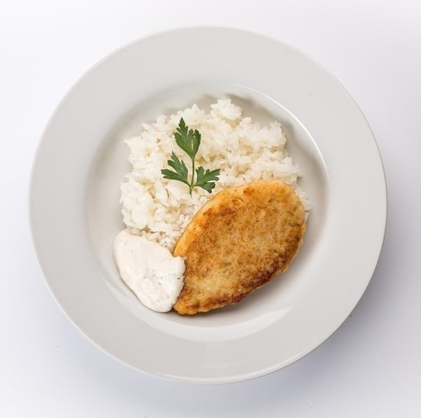 fish-schnitzel-with-boiled-rice
