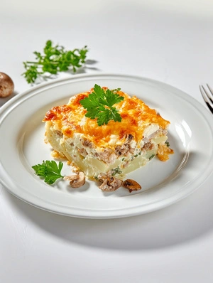 Готовое блюдо Картофельная запеканка с курицей и грибами TheNorm