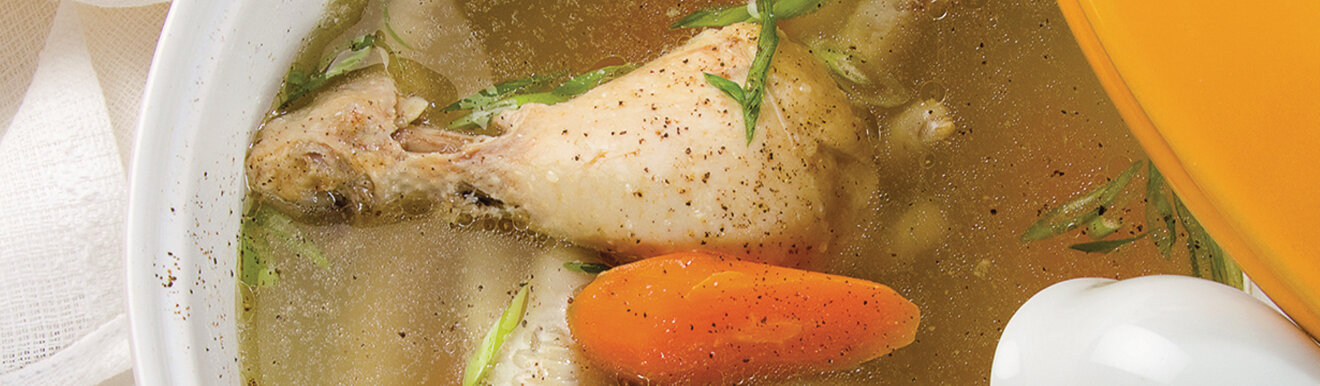 Рецепт на обед Суп с курицей и картофелем
