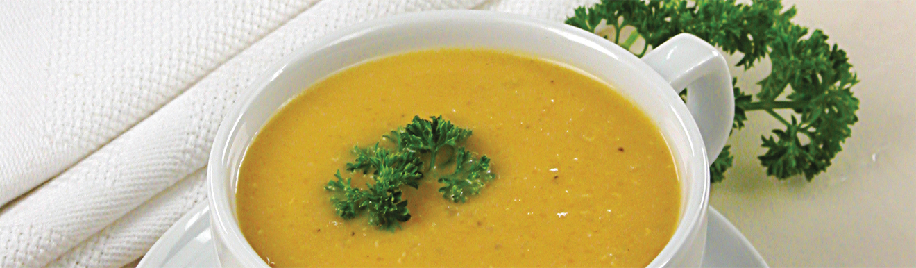 Рецепт на обед Чечевичный суп-пюре и каре из барашка