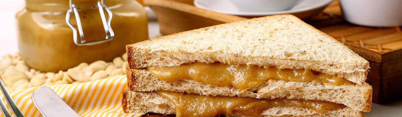 Рецепт на второй завтрак Сэндвич с арахисовым маслом